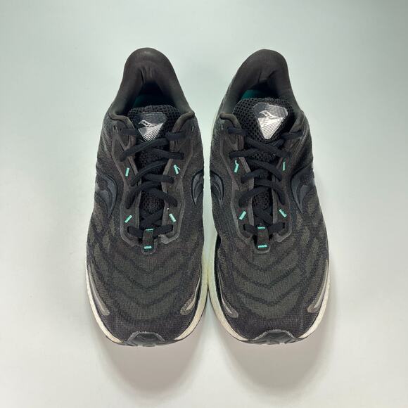 Saucony Triumph 19 Black White Running Shoes S10678-10 Women's Size 11 Men's 9.5 - Picture 3 of 10